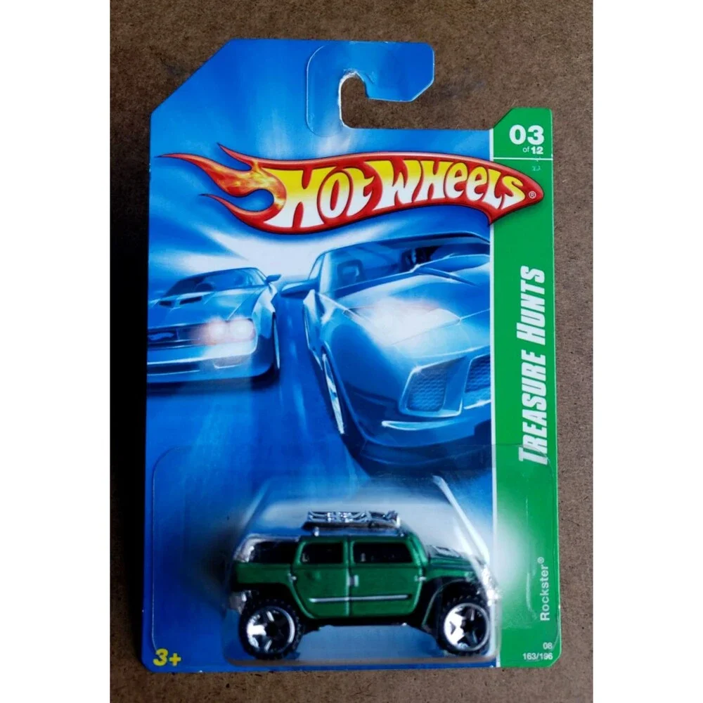 Hot Wheels ROCKSTER Metalflake Green 2008 TREASURE HUNTS Series #3/12 OR5SP #163